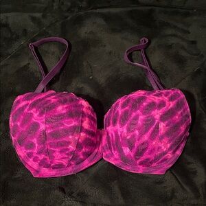 PINK Victoria's Secret Bold Pink and Purple Bra